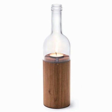 Wine bottle lantern
